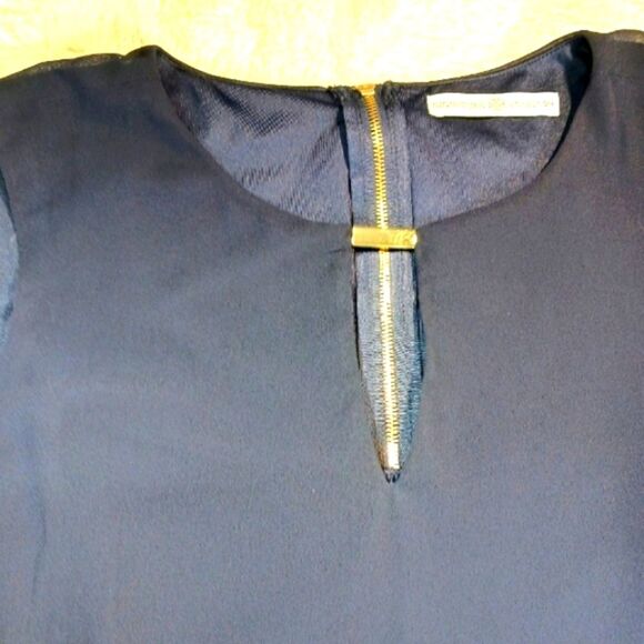 NWOT Signature Collection Double Layer Chiffon Sleeveless A-Line Midi Dress L... - Picture 6 of 15